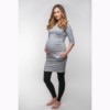 Teplákové tehotenské šaty Star