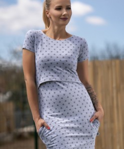Teplákové šaty na dojčenie Marína